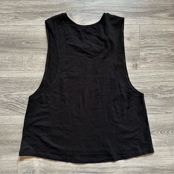 MIGDALIA Bruja Crop Muscle Tank in Black - Picture 10 of 11